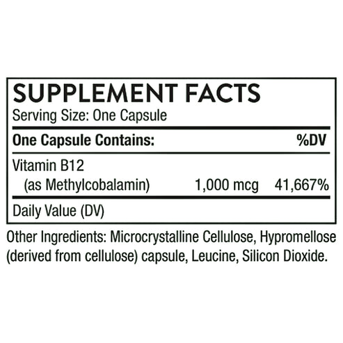 Thorne Vitamin B12 as Methylcobalamin 90c