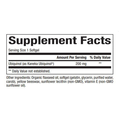 Bioclinic Naturals Ubiquinol CoQ10 200 mg 60sg