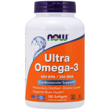 NOW Ultra Omega-3 500 EPA / 250 DHA 180sg