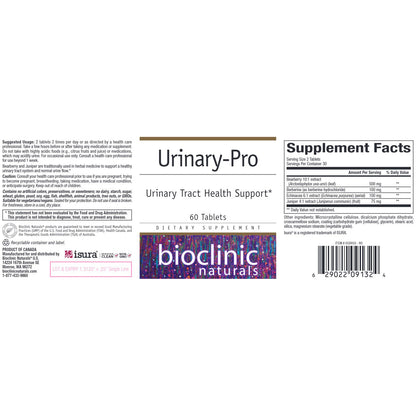 Bioclinic Naturals Urinary-Pro 60 tablets