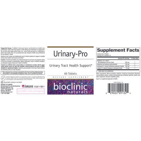 Bioclinic Naturals Urinary-Pro 60 tablets