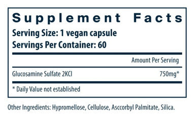 Vital Nutrients Vegan Glucosamine Sulfate 750mg 120vc