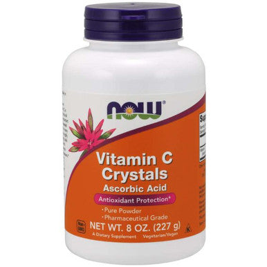 NOW Vitamin C Crystals Pure ascorbic acid powder 0.5 lb