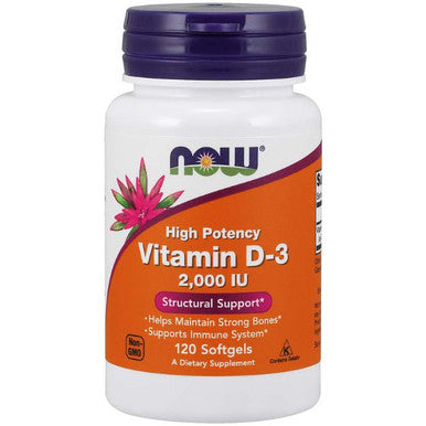 NOW Vitamin D3 2,000 IU 120sg