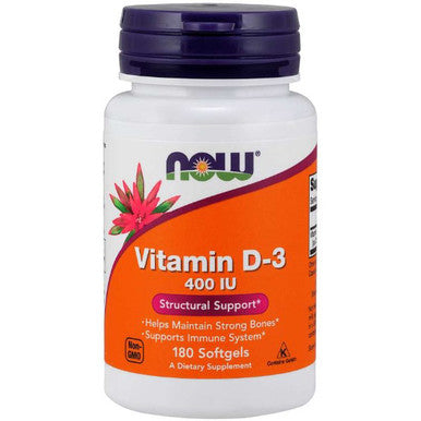 NOW Vitamin D3 400 IU 180sg