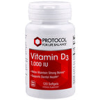 Protocol for Life Balance Vitamin D3 1,000 IU 120sg