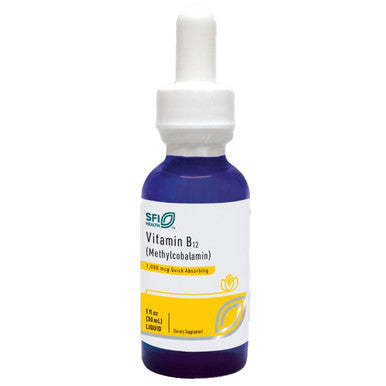 SFI Health Vitamin B12 liquid (Methylcobalamin) 1,000 mcg 1 oz.