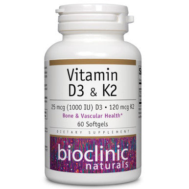 Bioclinic Naturals Vitamin D3 & K2 60sg