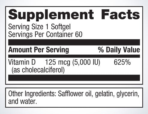 Metagenics Vitamin D3 5000 + K 60sg