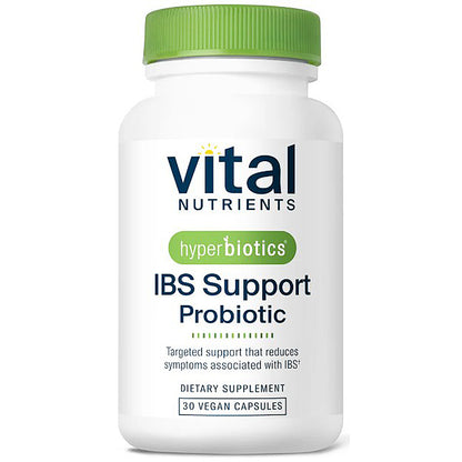 Vital Nutrients IBS Support Probiotic bottle on a white background