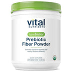 Container of Vital Nutrients prebiotic fiber powder on a white background