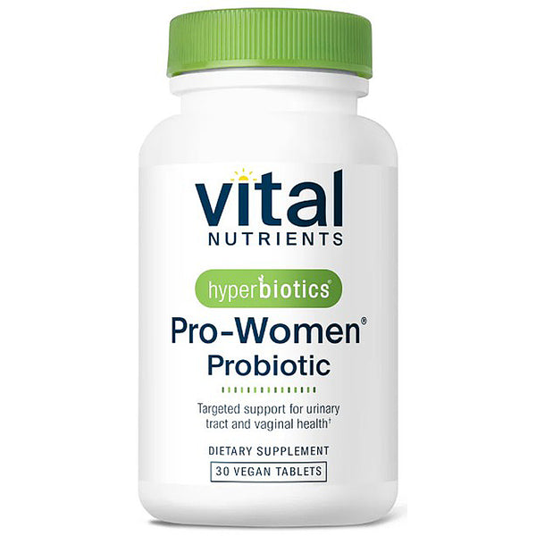 Vital Nutrients Pro-Women Probiotic supplement bottle on a white background
