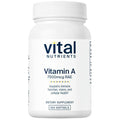 Vital Nutrients Vitamin A supplement bottle on a white background