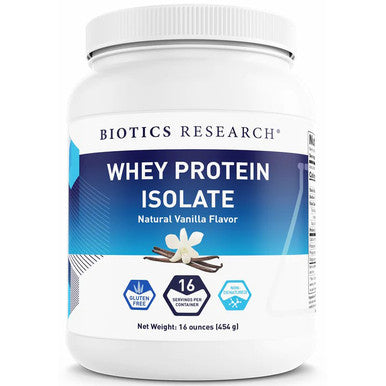 Biotics Research Whey Protein Isolate Vanilla 16oz.