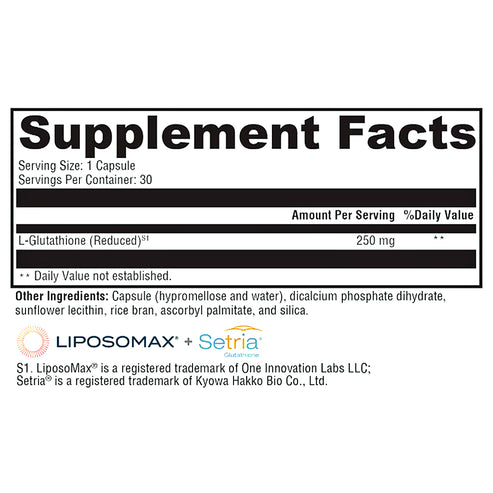 Xymogen Liposomal Glutathione 30 veg caps